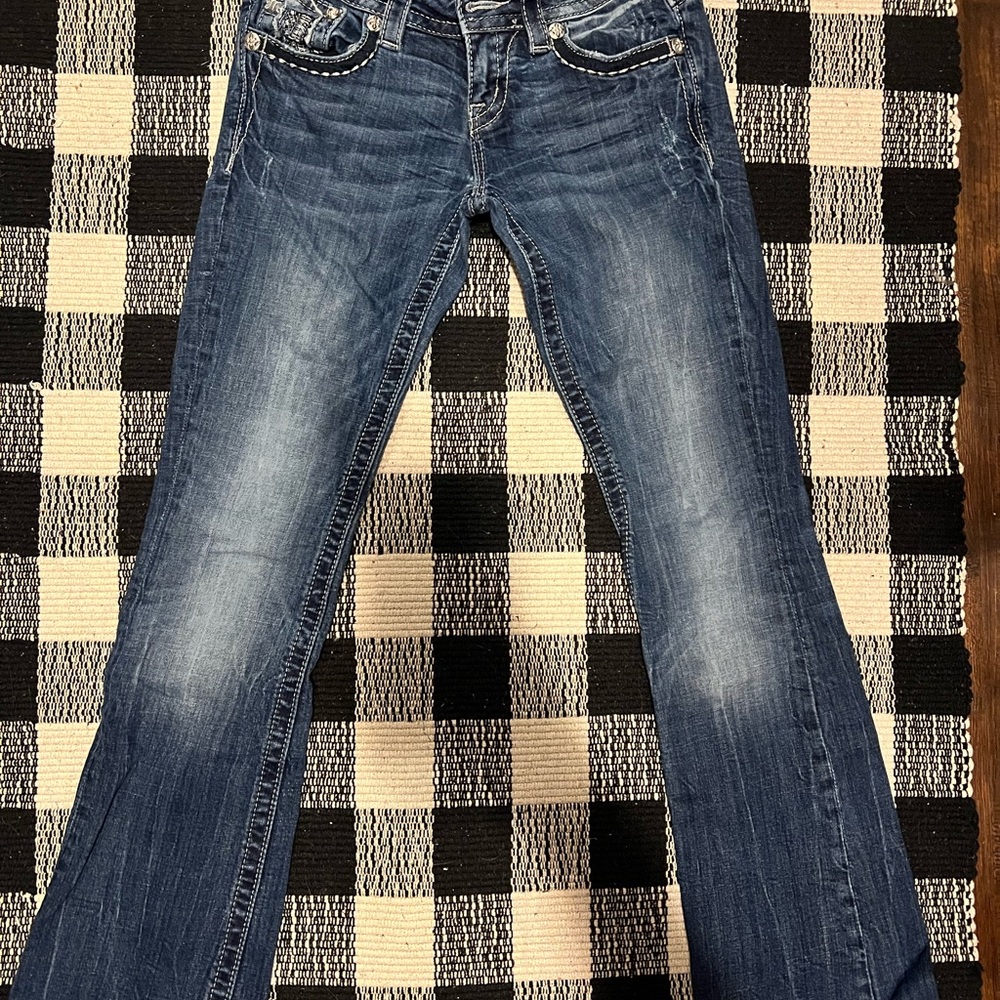 Miss Me Dark Blue Boot Cut Jeans